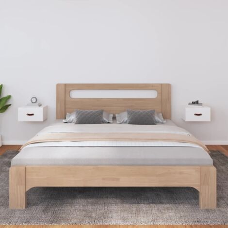 vidaXL Wall-mounted Bedside Cabinets 2 pcs White 40x29,5x22 cm (1/6)