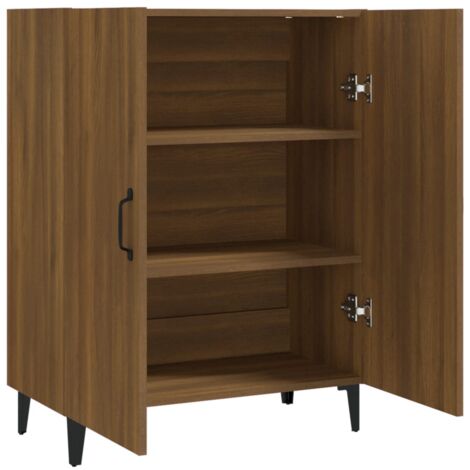 Buffet Chêne marron 70x34x90 cm Bois d'ingénierie