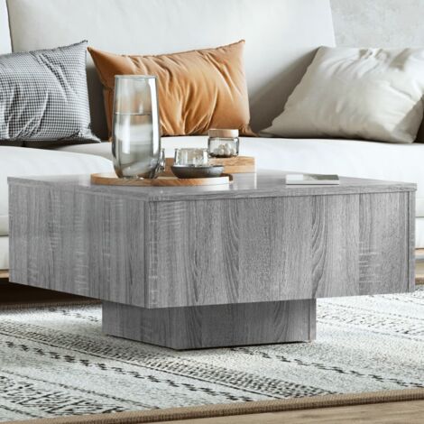 Vidaxl – Table basse fixe sonoma gris 60x60x31,5 cm – Bois d'ingénierie durable – Surface facile à nettoyer – Design moderne pour salon (1/6)