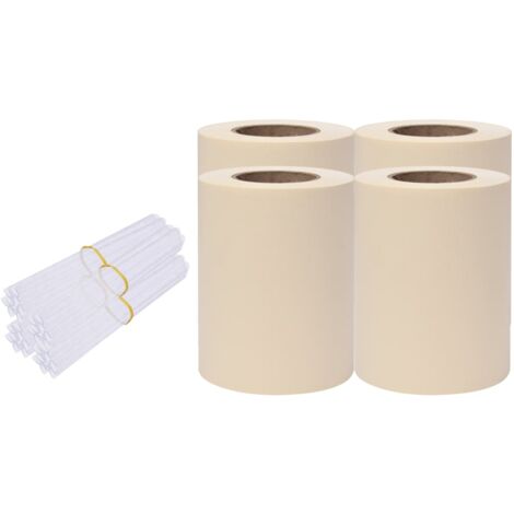 Écrans d'intimité de jardin 4 pcs PVC 35x0,19 m Crème vidaXL