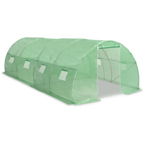 Vidaxl – Serre de jardin polycarbonate 18 m² – Dimensions 600 x 300 x 200 cm – Tissu maillé PE 140 g/m² – Cadre acier galvanisé résistant à la rouille - vidaXL83962