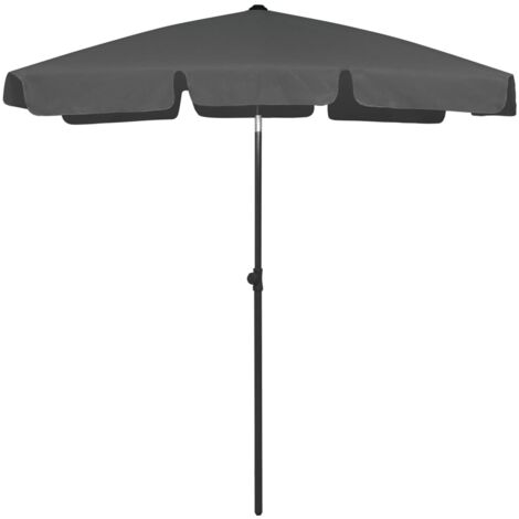 vidaXL Beach Parasol Anthracite 180x120 cm (1/7)