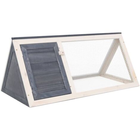 Clapier Gris Bois vidaXL