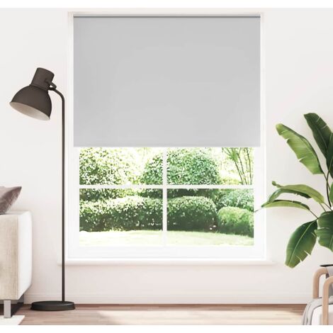 Vidaxl – Store enrouleur gris 160 x 230 cm – Tissu 100 % polyester – Système d'attache inclus – Installation murale ou plafond