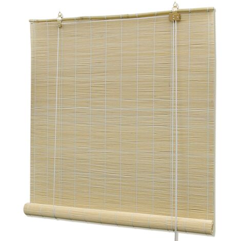 Vidaxl – Store enrouleur bambou naturel 140x160 cm – Facile à attacher – Pour fenêtres – Design moderne et respectueux de l'environnement