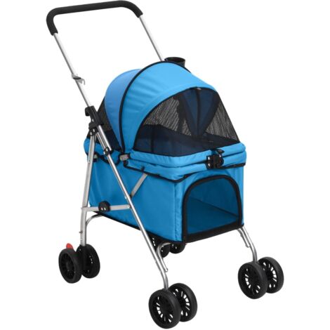 vidaXL Poussette pour bébé 2-en-1 Anthracite Acier