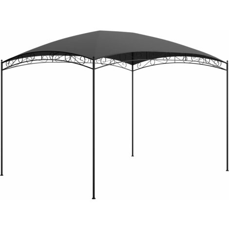 Vidaxl – Tonnelle belvédère 3x4m – Structure acier robuste – Toit en tissu PA – Protection contre pluie et UV – Hauteur 2,65m – Surface 12m² (1/5)