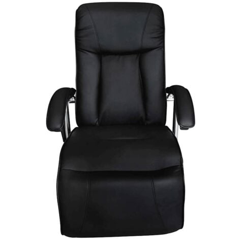 Fauteuil de massage Noir Similicuir