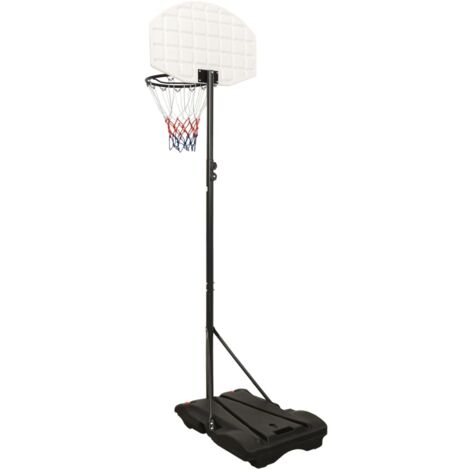 vidaXL Support de basket-ball Blanc 258-363 cm Polyéthylène