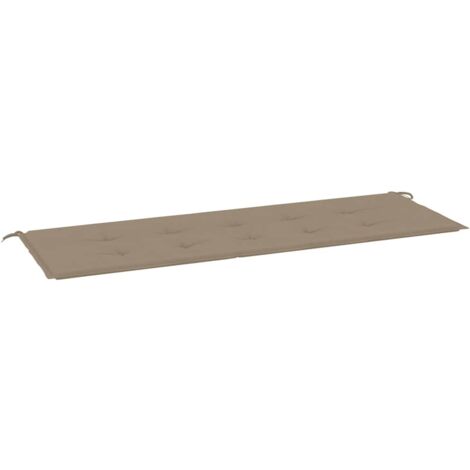 Coussin de banc de jardin taupe 150x50x4 cm tissu oxford vidaXL