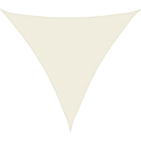 Voile de parasol tissu oxford triangulaire 4,5x4,5x4,5 m crème vidaXL