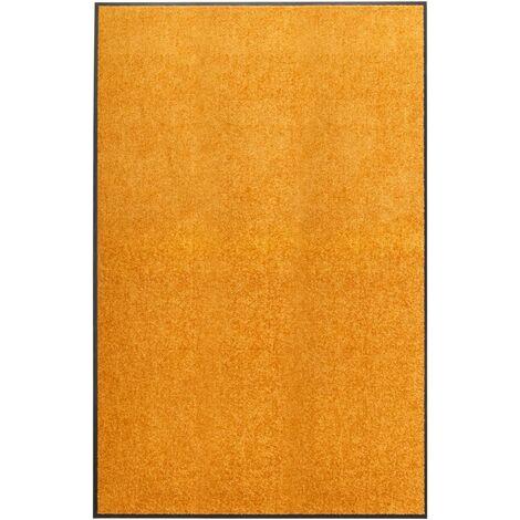 vidaXL Doormat Washable Orange 120x180 cm