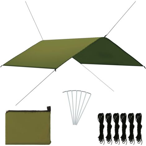 vidaXL Outdoor Tarp 4x4 m Green