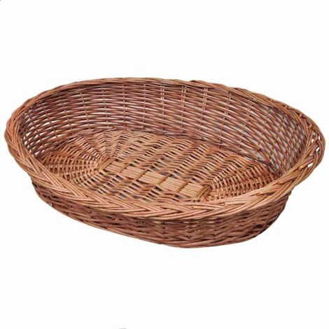 Vidaxl – Panier pour animaux de compagnie en saule naturel 90 cm – Dimensions 90 x 64 x 20 cm – Léger et facile à transporter – Convient aux chiens et chats