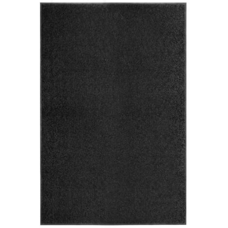 Paillasson lavable Noir 120x180 cm vidaXL