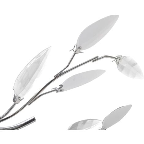 Plafonnier avec bras en acrylique Blanc 5 ampoules E14
