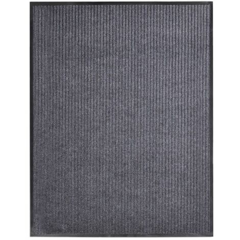 Vidaxl – Paillasson gris 117x220 cm – Support antidérapant PVC – Facile à nettoyer – Pour intérieur et extérieur