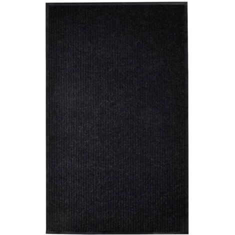 Vidaxl – Paillasson noir 117x220 cm en PVC – Antidérapant et pliable – Pour intérieur et extérieur – Facile à nettoyer