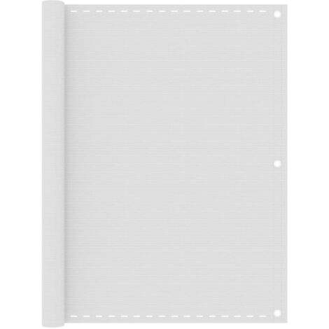 vidaXL Balcony Screen White 120x400 cm HDPE