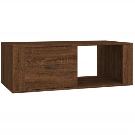 Table basse Chêne marron 100x50,5x35 cm Bois d'ingénierie vidaXL