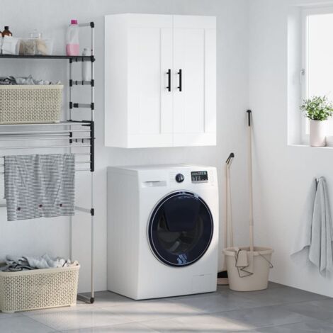 Armoire murale blanc 69,5x34x90 cm bois d'ingénierie vidaXL (1/5)