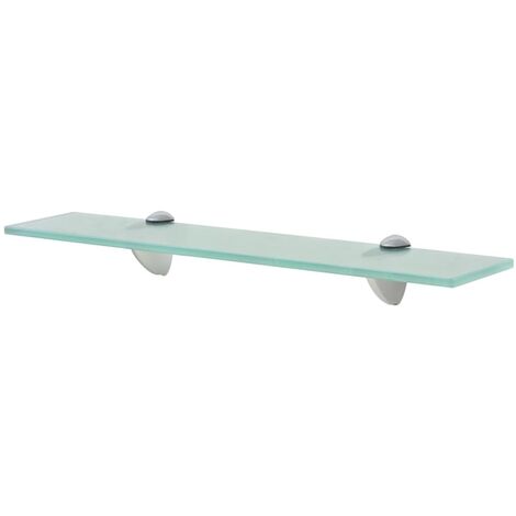 Vidaxl – Étagère murale en verre trempé 50x20 cm – Épaisseur 8 mm – Capacité de charge 10 kg – Supports en alliage de zinc inclus