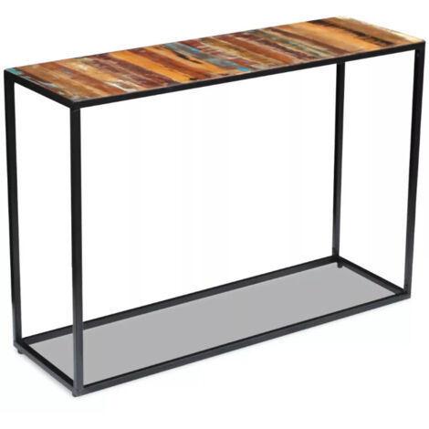 vidaXL Console Table Solid Reclaimed Wood 110x35x76 cm (1/5)