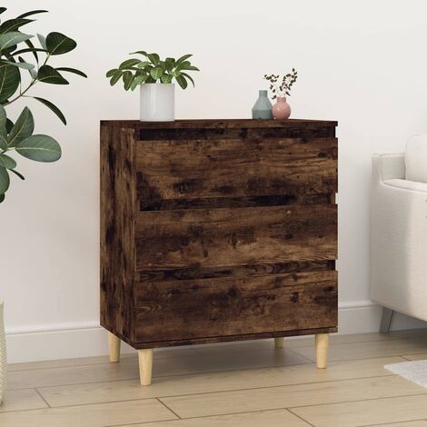 Buffet Chêne fumé 60x35x70 cm Bois d'ingénierie vidaXL