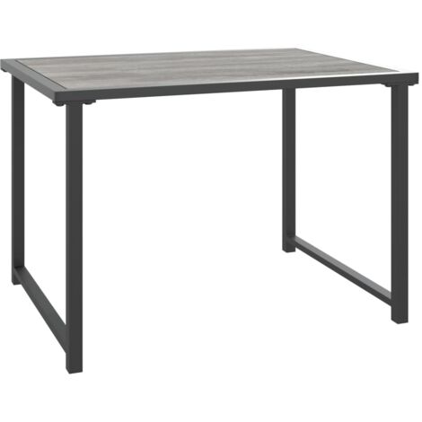 Table de jardin anthracite 55x40x37 cm acier (1/5)