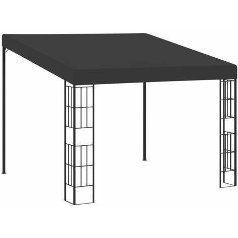 Tonnelle de jardin mural, Pergola de jardin Tente de réception 3x3 m Anthracite Tissu vidaXL