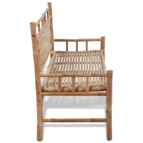 Banc de jardin 120 cm Bambou