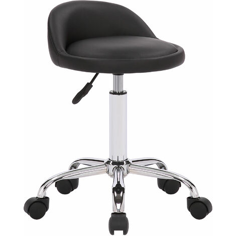 Tabouret de travail Teramo en similicuir Noir (1/6)