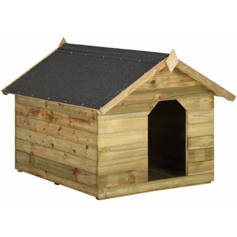 vidaXL Niche de jardin avec toit ouvrant en bois de pin imprégné