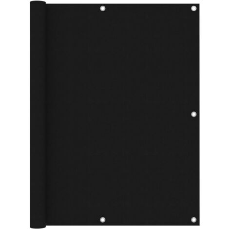 Écran de balcon Noir 120x400 cm Tissu Oxford vidaXL (1/5)
