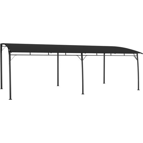 Vidaxl – Auvent de jardin 6x3 m – Tonnelle en acier avec toit ouvrant – Protection solaire pour événements extérieurs – Couleur anthracite