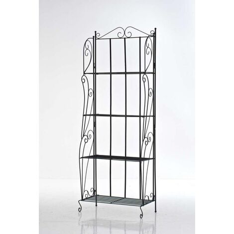 Etagère pliable Lea avec 4 surfaces de rangement Noir