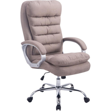 Chaire de bureau xxl Vancouver Tortora tissu (1/6)