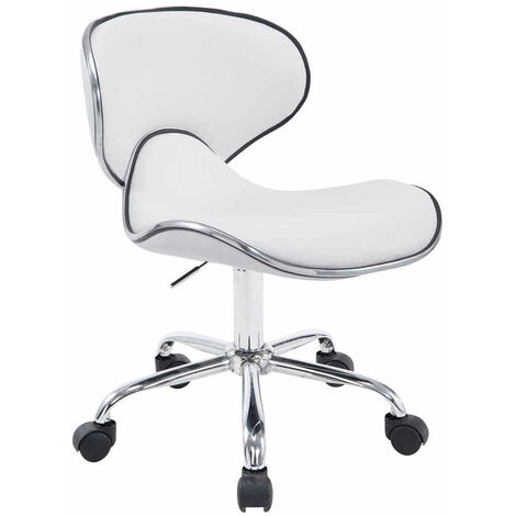 Tabouret de travail Las Vegas V2 similicuir Blanc (1/3)