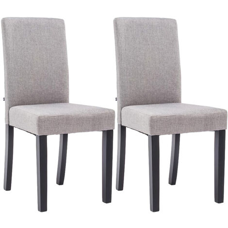 2er Set Esszimmerstuhl Ina Stoff schwarz (1/5)