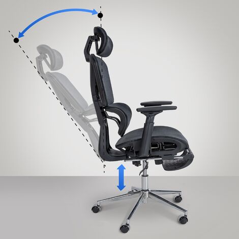 Chaise de bureau noire de Grover (1/5)