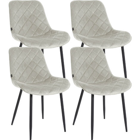 4er Set Stühle Springs Samt (1/5)