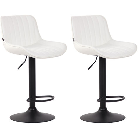 2er Set Barhocker Lentini Kunstleder schwarz (1/5)