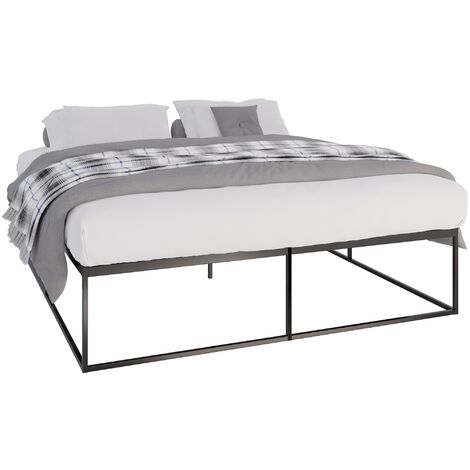 CLP – Cadre de lit métallique Scala 200x180 cm – Sommier à lattes intégrées – Structure robuste en acier – Hauteur 46 cm – Capacité 320 kg