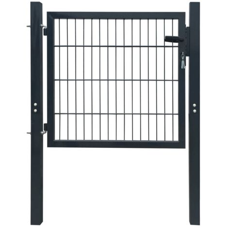 Portillon 2D (simple) Gris anthracite 106x130 cm