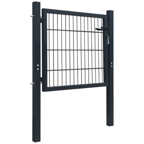 Portillon 2D (simple) Gris anthracite 106x130 cm