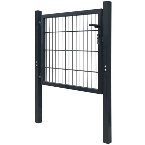 Portillon 2D (simple) Gris anthracite 106x130 cm