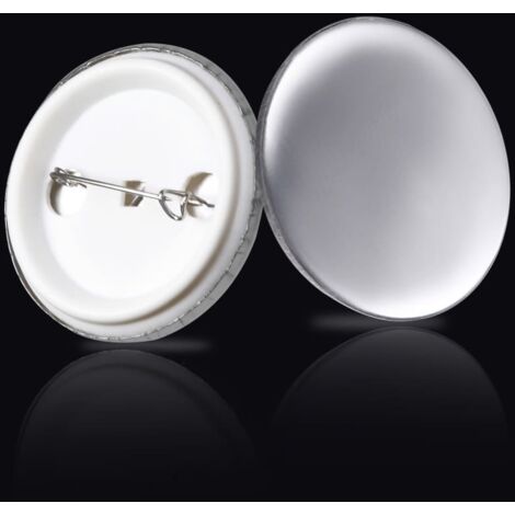 Pièces de boutons à épingle 500 ensembles 37 mm