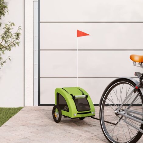 Vidaxl – Remorque de vélo pour animaux de compagnie – Charge maximale 30 kg – Dimensions 124 x 53 x 53 cm – Tissu Oxford résistant à l'eau