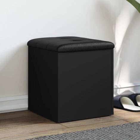 vidaXL Storage Bench Black 42x42x45 cm Engineered Wood