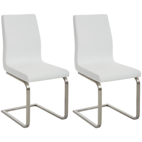 Ensemble de 2 chaises de salle à manger Belfort White (1/5)